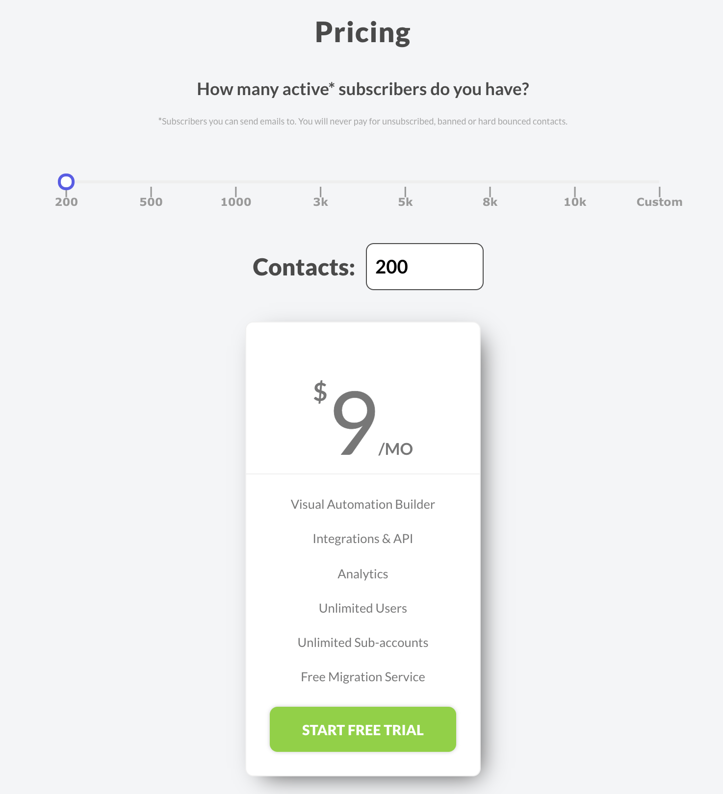 automizy - price- best email marketing services